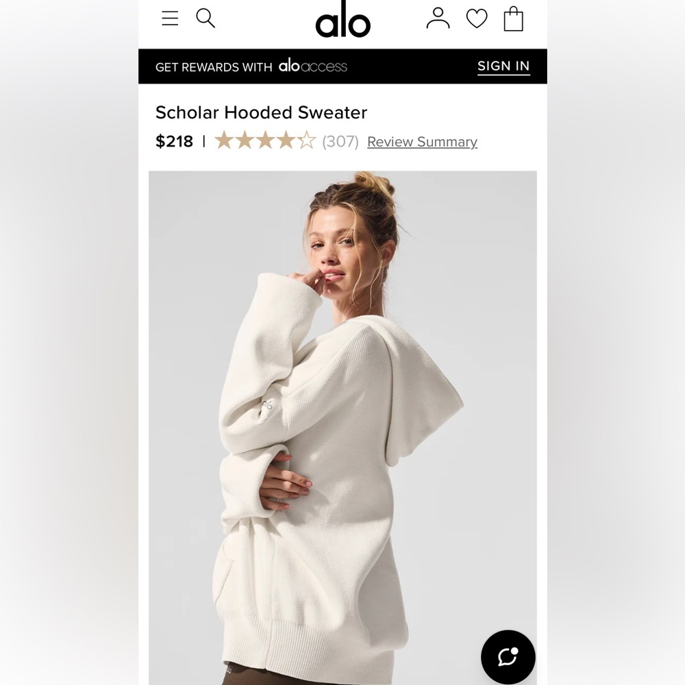 ALO Yoga Scholar Hooded Sweater